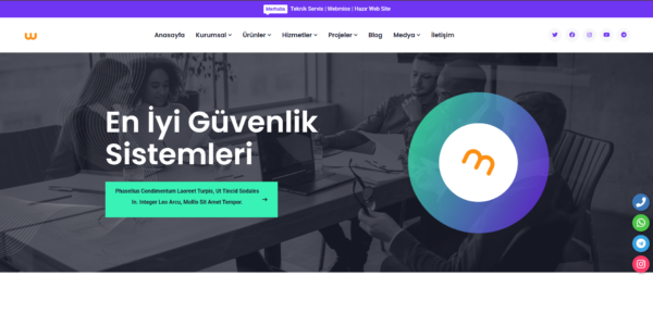 Güvenlik Sistemleri WebSite Scripti